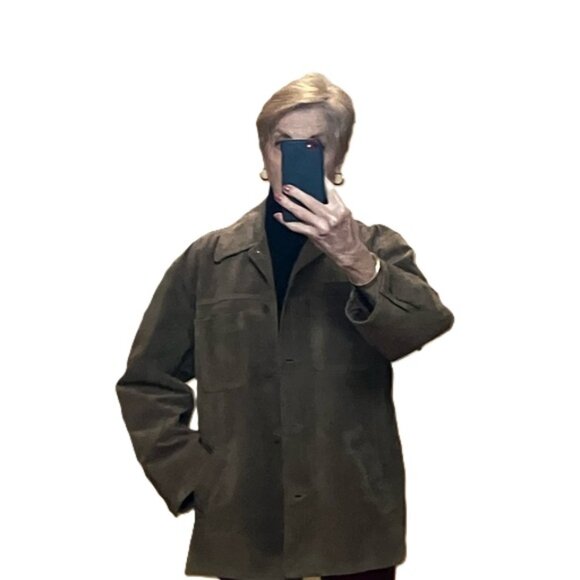 Eddie Bauer Washable Suede Jacket EUC - Picture 11 of 15